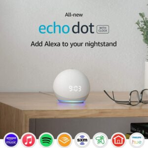 أمازون أليكسا إيكو دوت الجيل الرابع مع ساعة Amazon Alexa echo dot 4th + clock